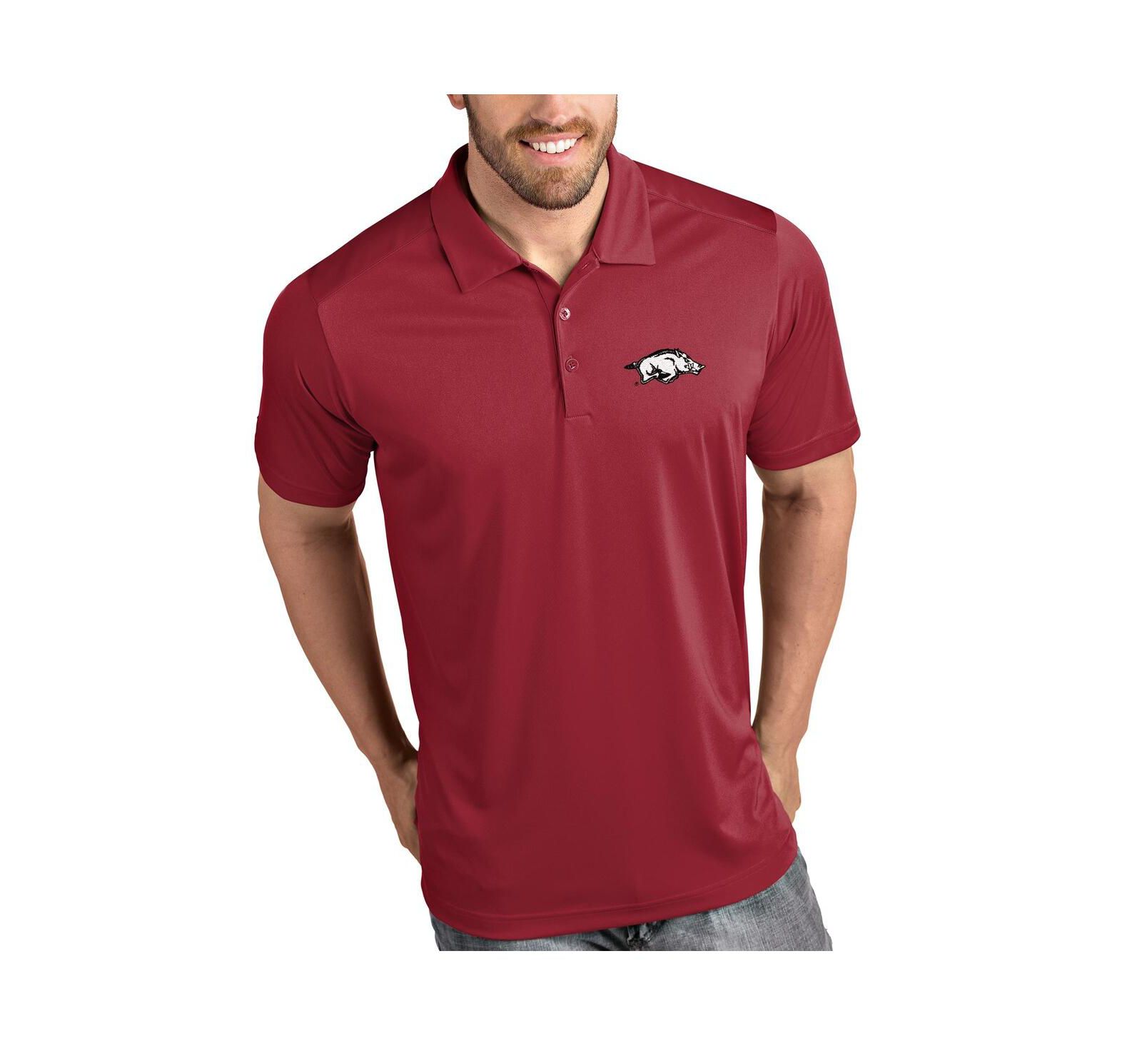 Antigua Men's Cardinal Arkansas Razorbacks Antigua Tribute Polo Shirt