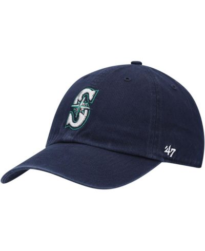 Мужская кепка '47 Brand Navy Seattle Mariners Clean Up Adjustable