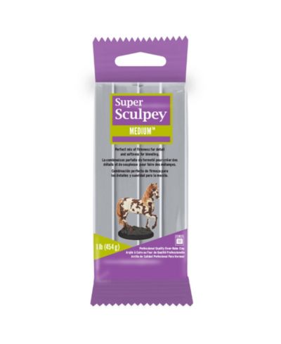 Sculpey Super Sculpey, серый, 1lb