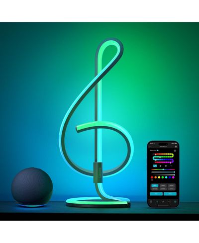 Lepro TB2 AI Smart LED Table Lamp, RGB+IC Addressable Modern Lamp, Alexa Google Enable, APP Control No Remote, 2.4 GHz WiFi Bluetooth