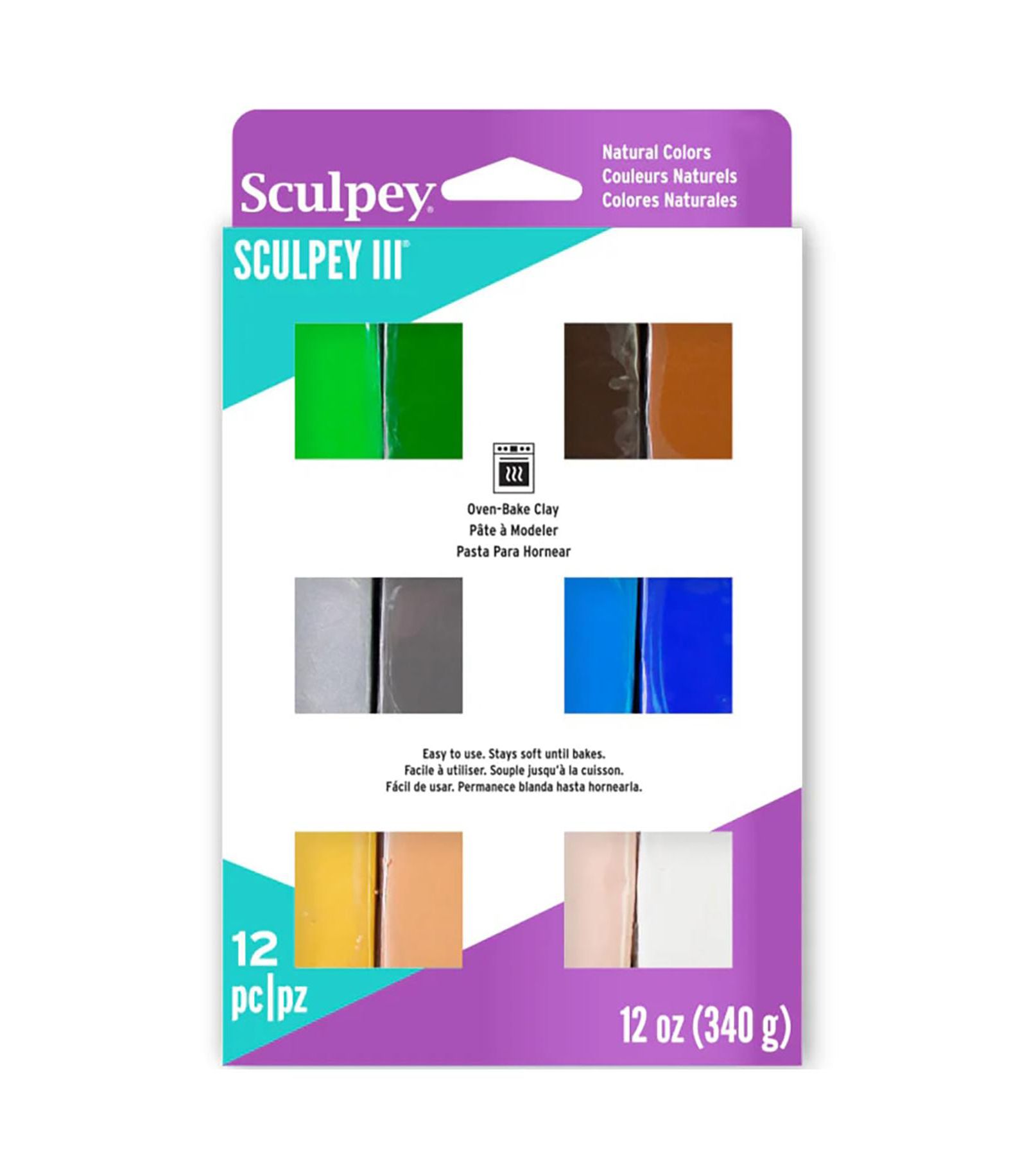 Sculpey III Multipack: Naturals - (12) 1oz Packs