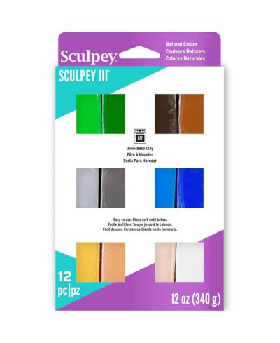 Sculpey III Multipack: Naturals - (12) 1oz Packs