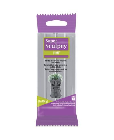 Super Sculpey твердая глина: Gray - 1 lb