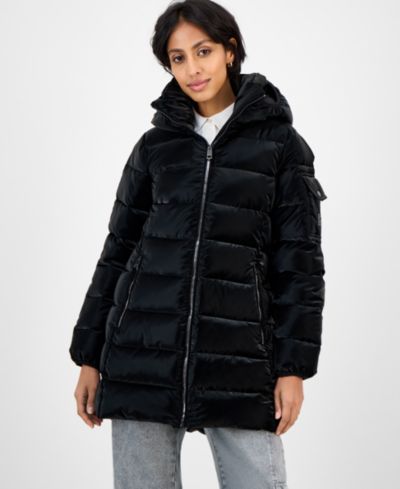 BCBG Women's Hooded Puffer Coat