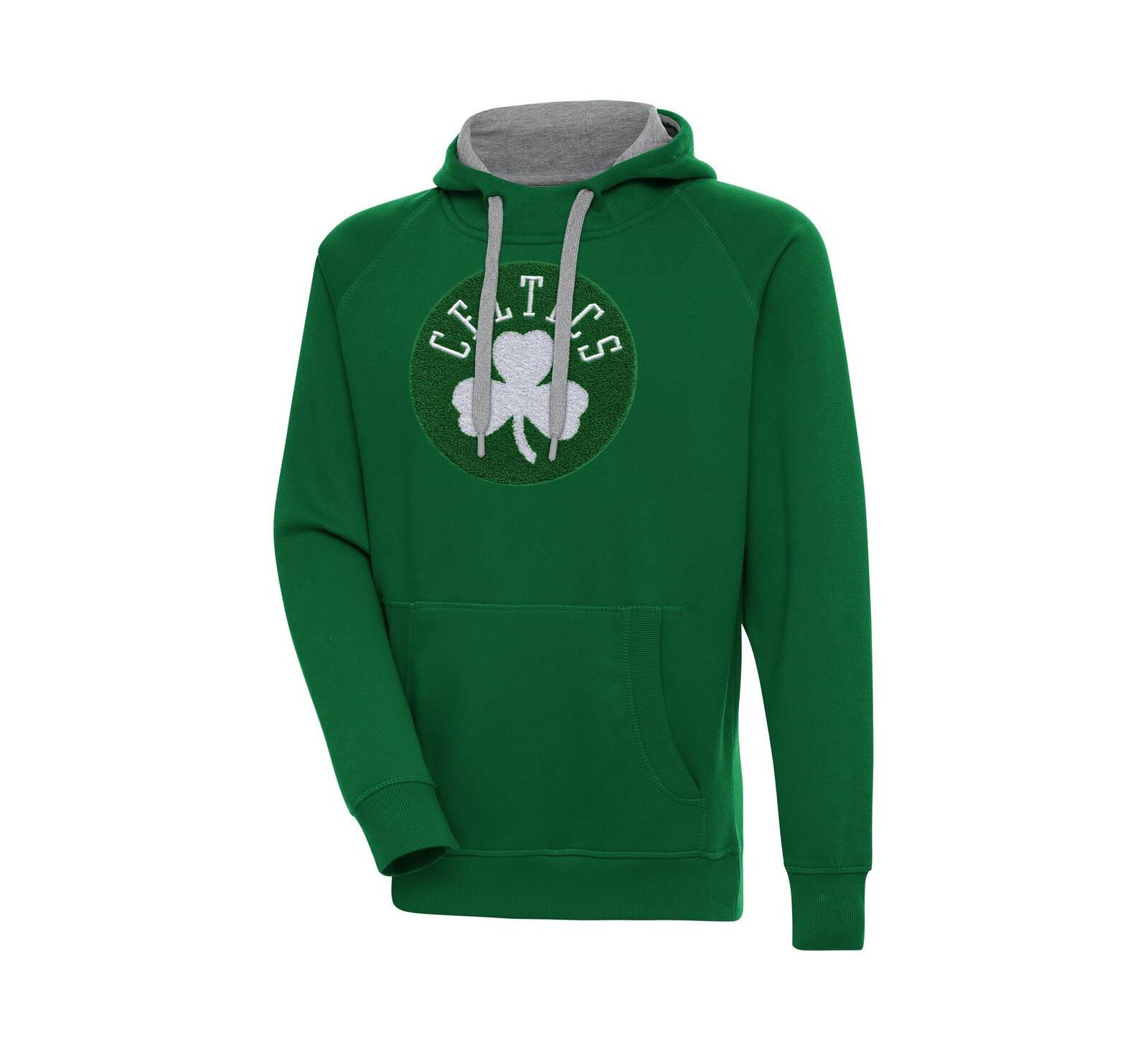 Мужское худи Antigua Hunter Green Boston Celtics Victory