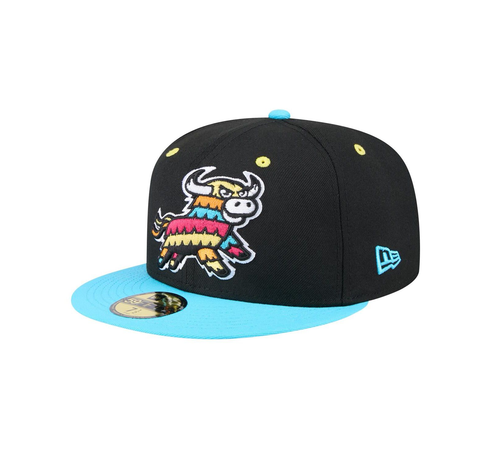 Мужская регулируемая кепка New Era Erie SeaWolves Copa de la Diversion 59FIFTY Black/Aqua