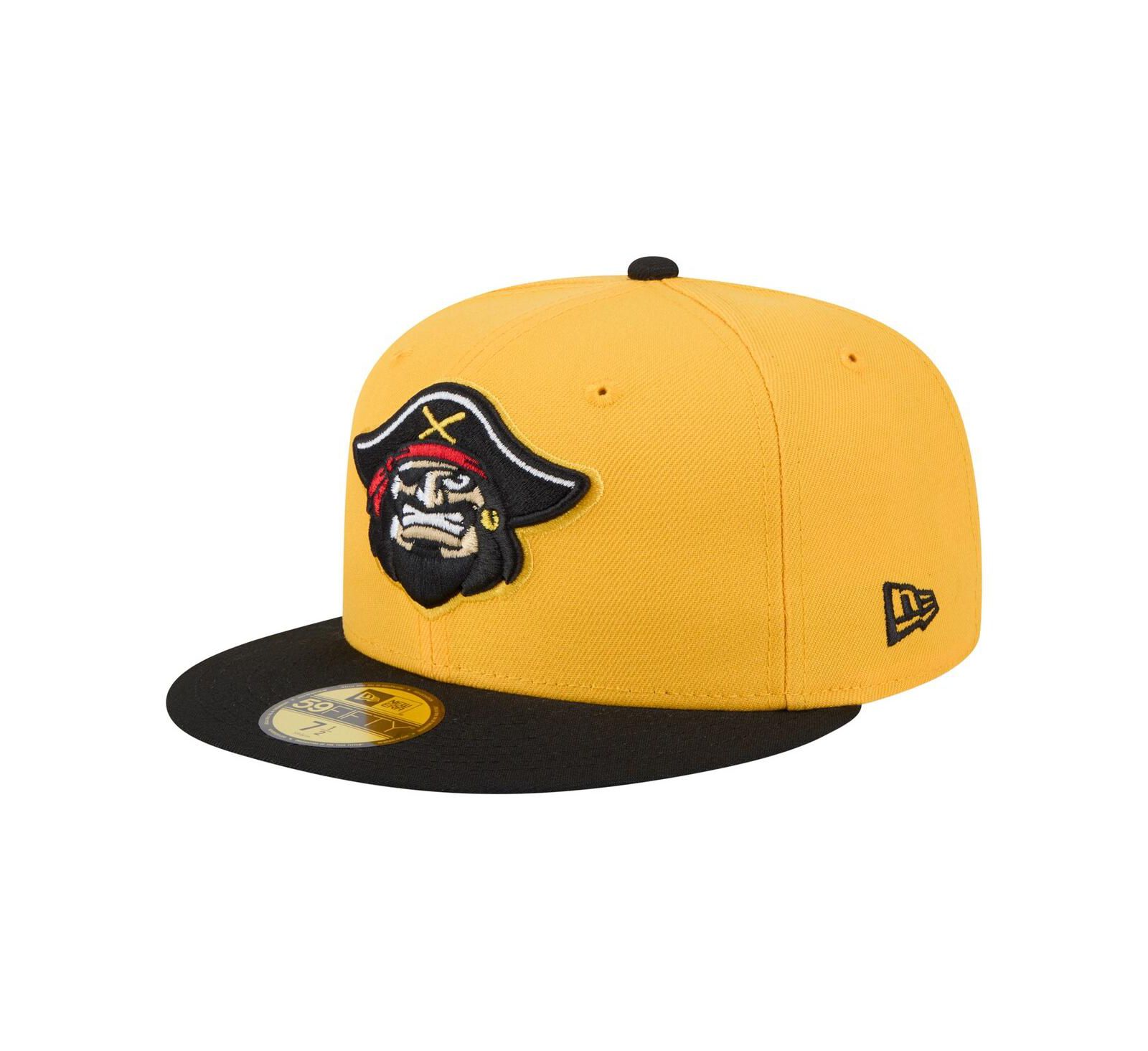 New Era Мужская кепка 59FIFTY Yellow/Black Bradenton Marauders Authentic Collection