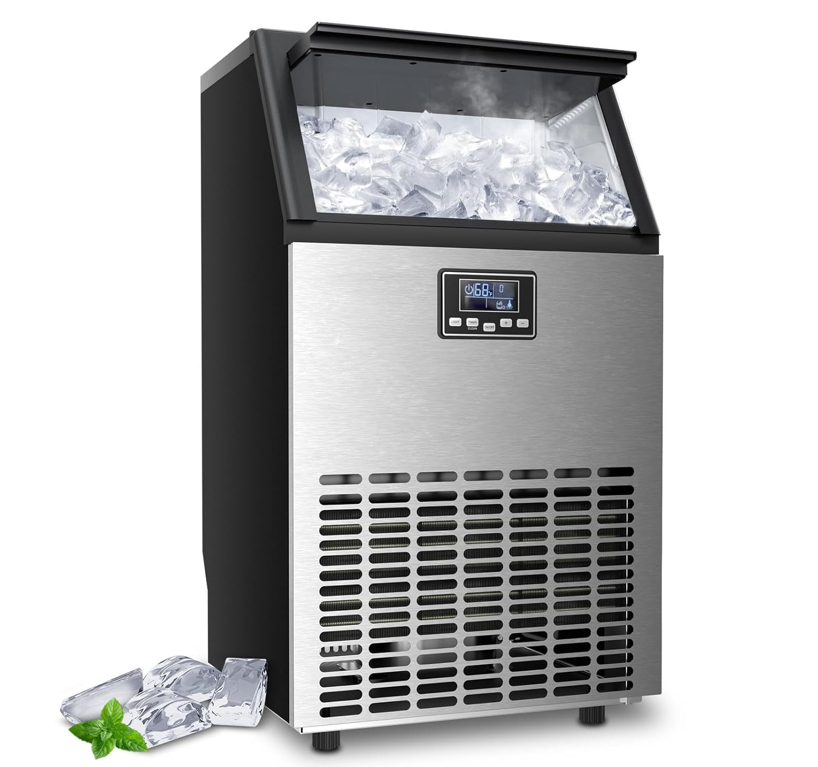 COWSAR 100-Lb./Day Commercial Ice Maker, Crescent Ice
