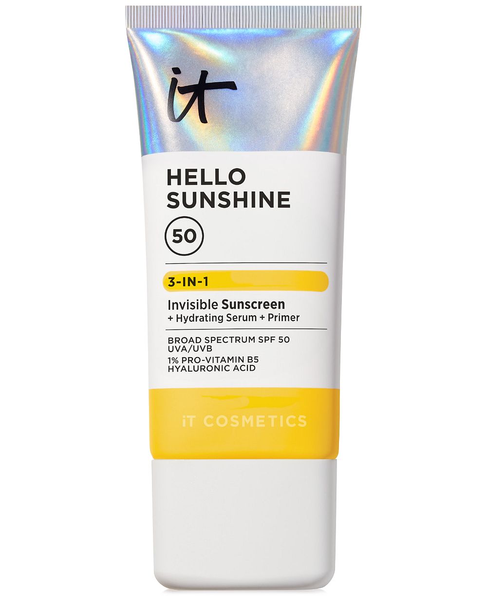 IT Cosmetics Hello Sunshine Invisible Face Sunscreen SPF 50- JUMBO
