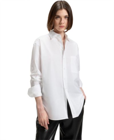 Женская блузка Hugo Boss BOSS Cotton Oversized-Fit