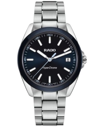 Мужские швейцарские часы Rado HyperChrome Stainless Steel Bracelet 42mm