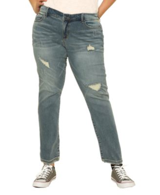 SLINK Jeans джинсы Plus Size Denim High Rise Ankle skinny - Ariah