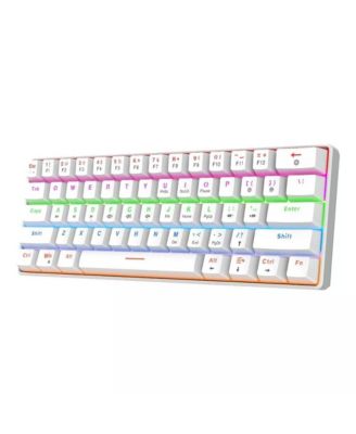 60% механическая игровая клавиатура, красные переключатели, проводная игровая клавиатура с цветной подсветкой, пудинговые кейкапы компактные