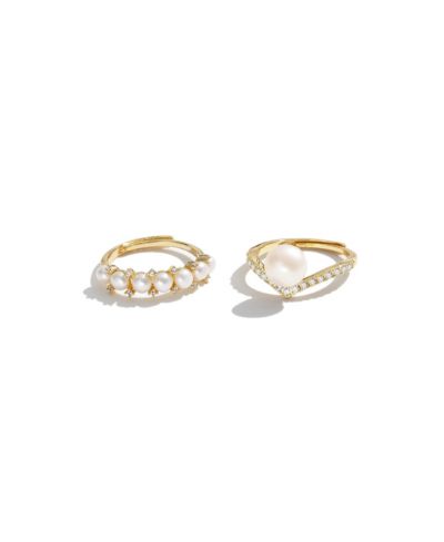 Freshwater Pearl Stackable Ring Set