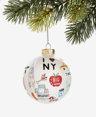 Holiday Lane стеклянный шар украшение New York City Icons
