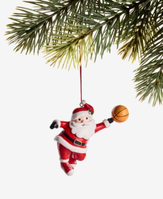 Украшение Санта играет в баскетбол Holiday Lane Sports & Hobbies