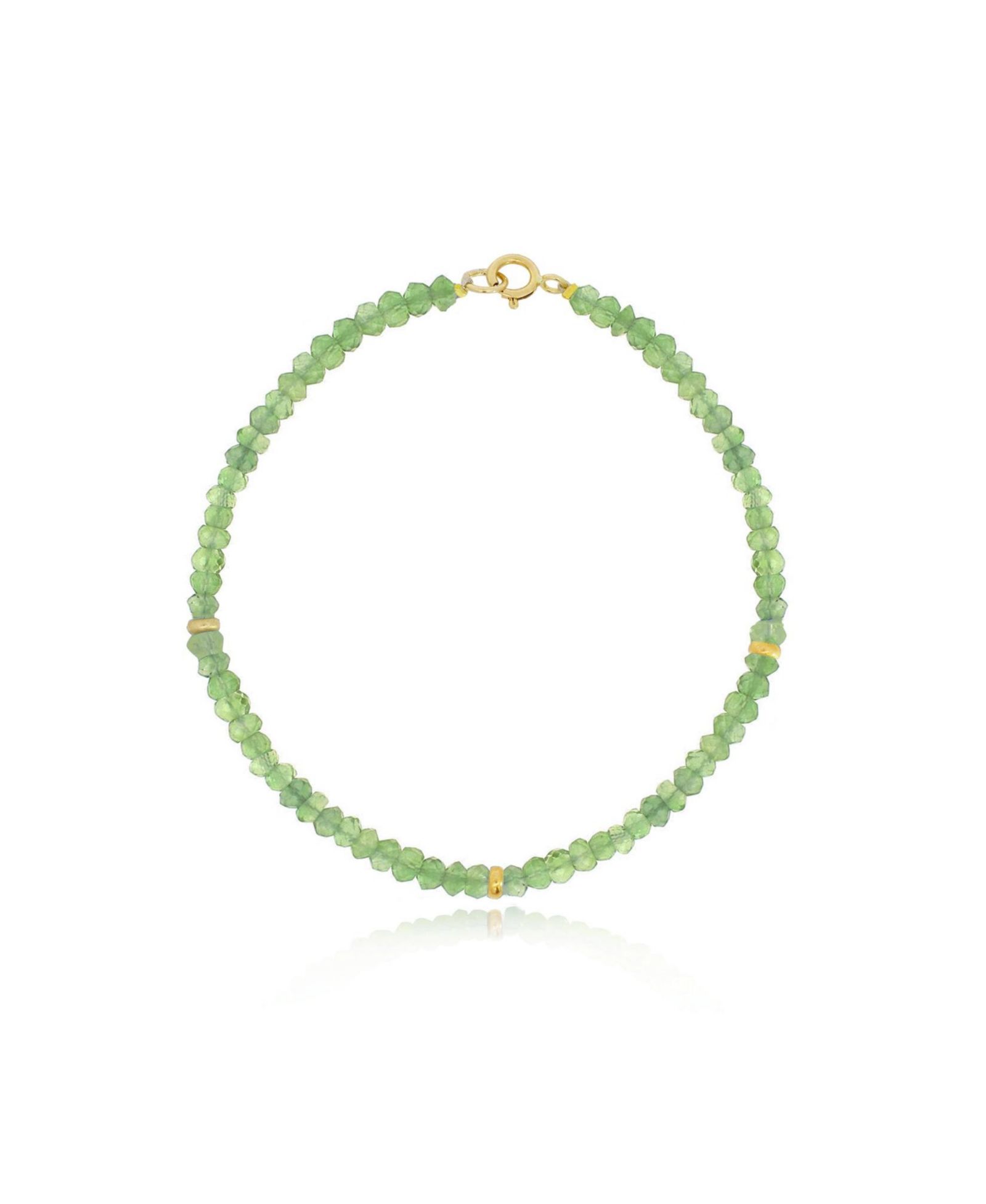The Lovery Peridot Bead Bracelet