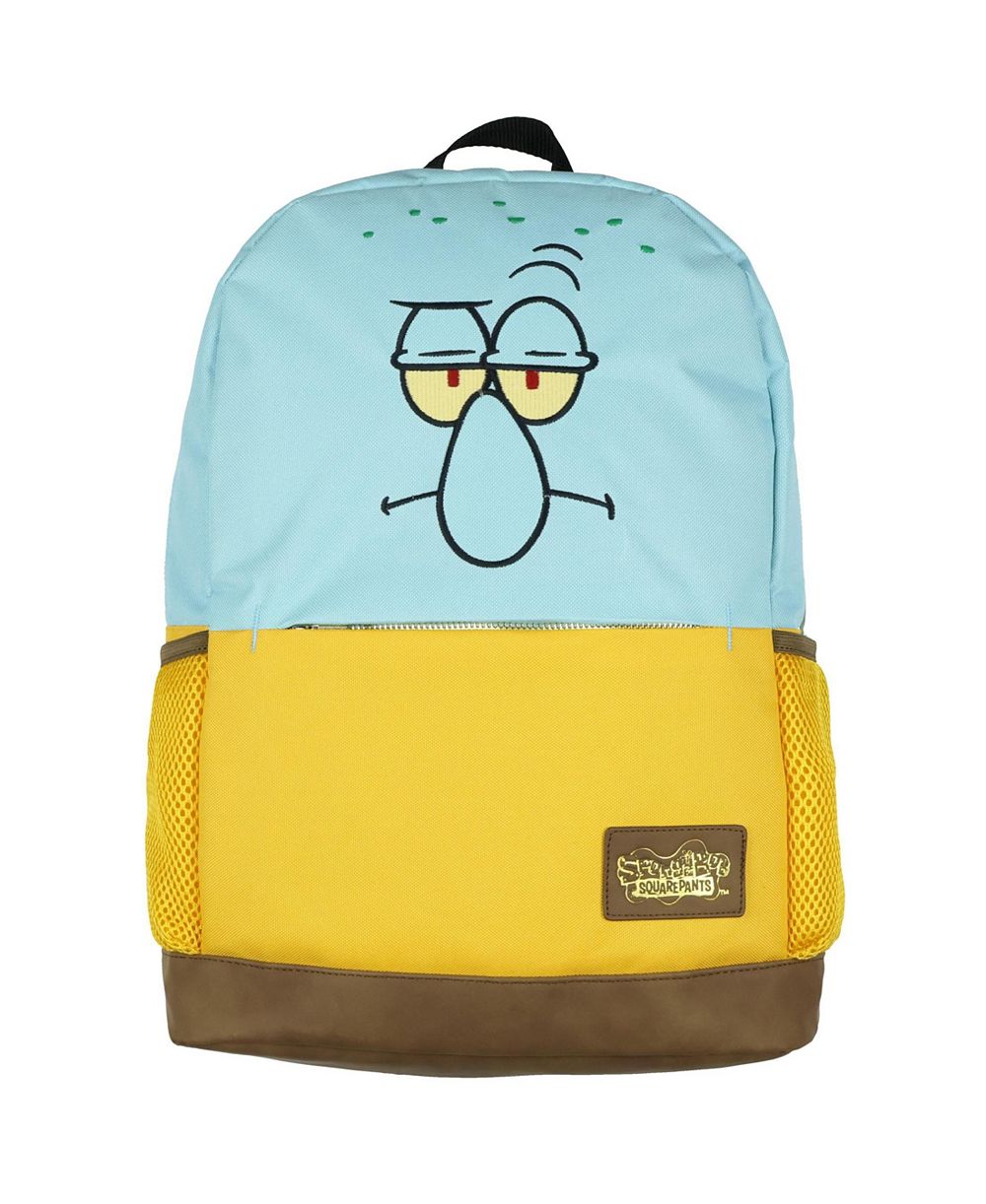 SpongeBob SquarePants Squidward Backpack Nickelodeon School Travel Book Bag Adjustable Straps Laptop Tech Sleeve 16"