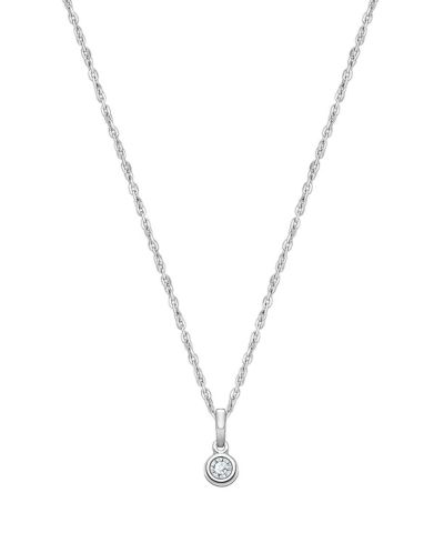 Tiny Blessings Sterling Silver tB Birthstone Necklace