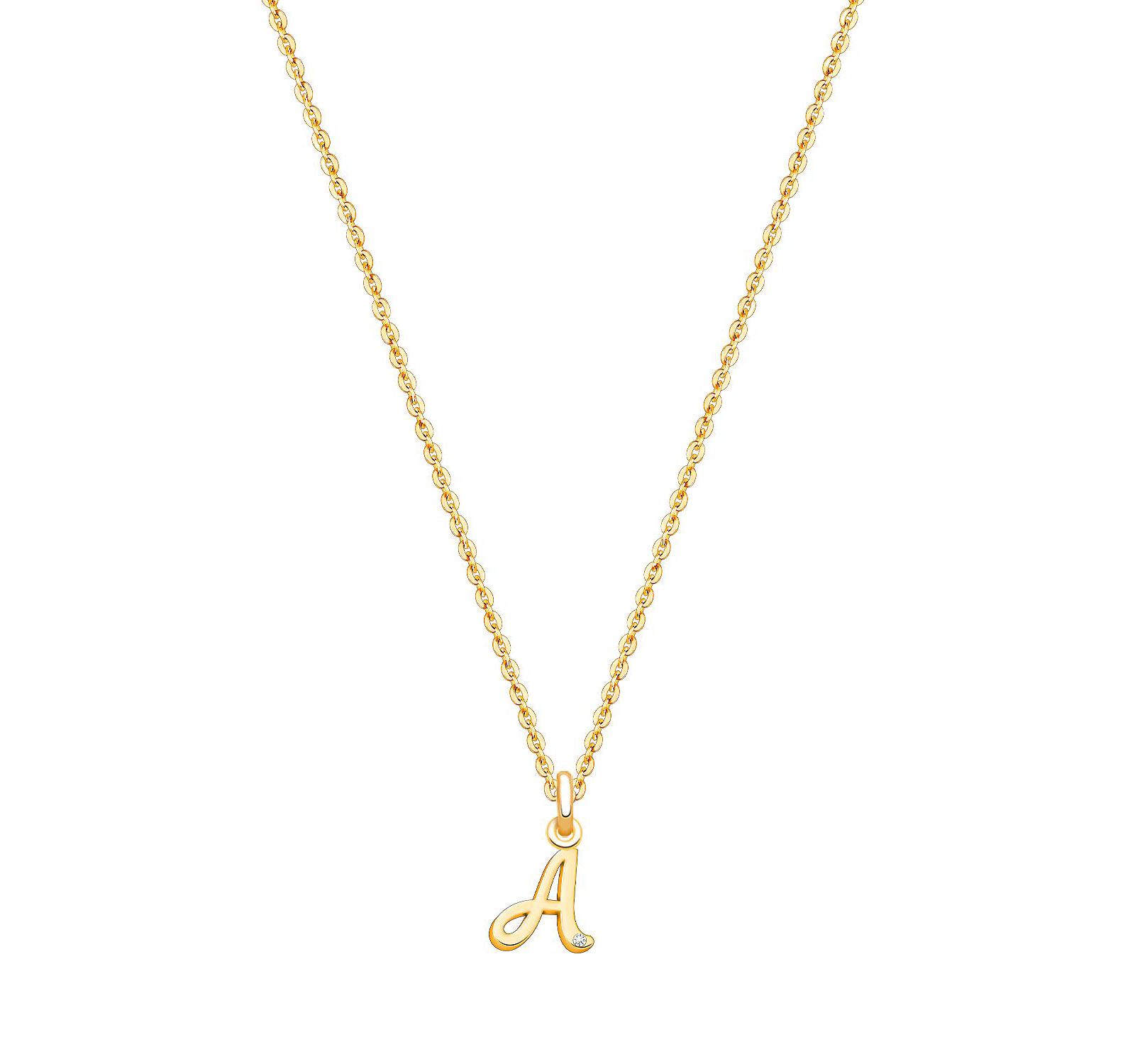 Подвеска Tiny Blessings 14K Gold Diamond Initial