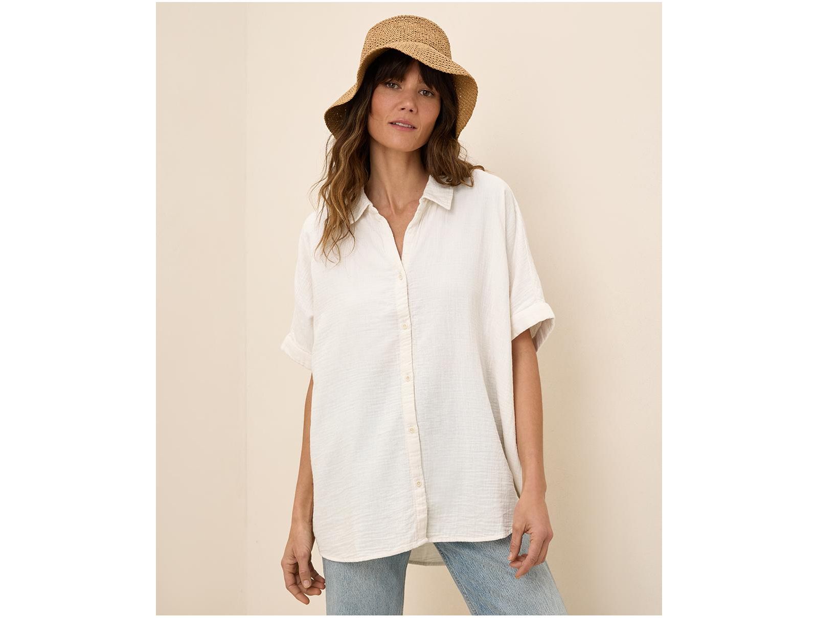 Мужская рубашка Pact Organic Cotton Coastal Double Gauze Oversized