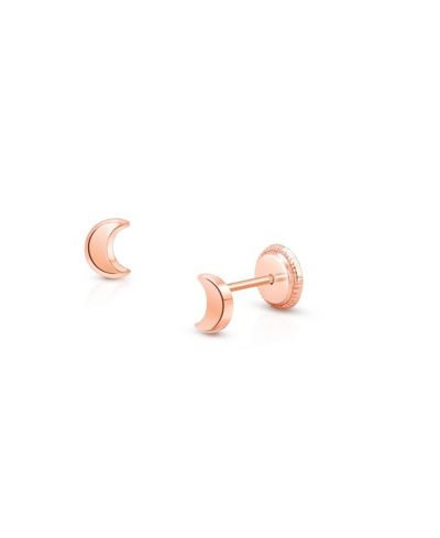 Серьги Tiny Blessings 14K Gold Moonlight Studs Screw Back