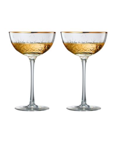 Набор бокалов для вина The Wine Savant в стиле ар-деко, 2 шт.