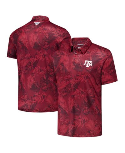 Мужская рубашка-поло Columbia Maroon Texas A&M Aggies PFG Super Terminal Tackle