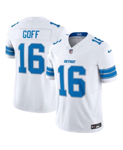 Мужская джерси Nike Jared Goff White Detroit Lions Vapor F.U.S.E. Limited