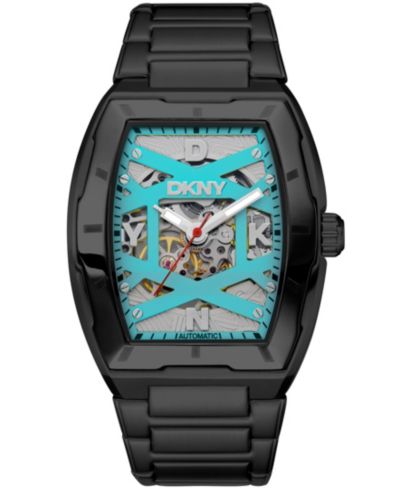 Мужские часы DKNY Urban Automatic с браслетом из черной нержавеющей стали 51mm