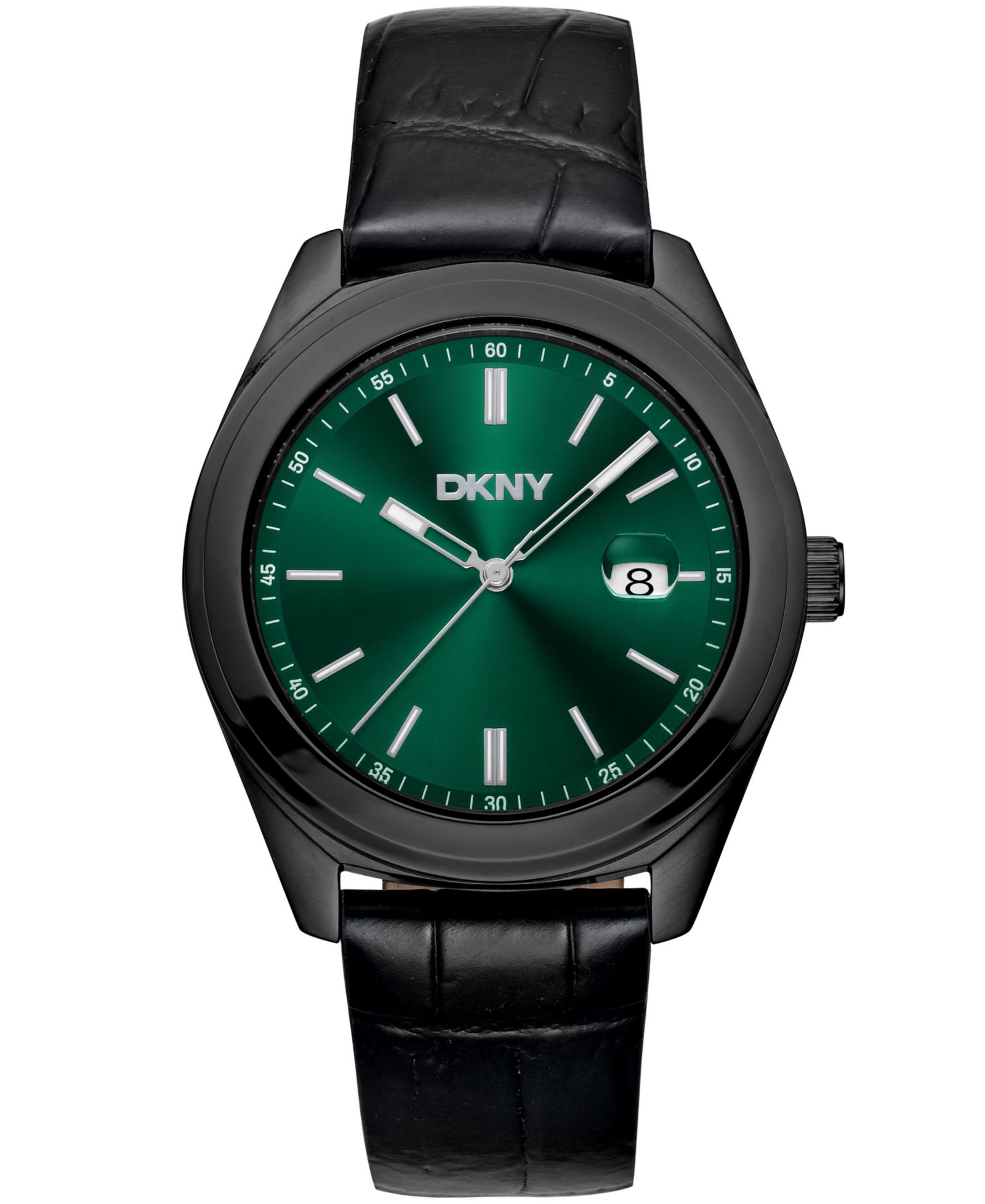 Мужские часы DKNY Modernist Classics с черным кожаным ремешком, 40mm