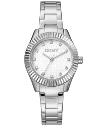 Женские часы DKNY Women's Chambers Glitz Stainless Steel, 30mm