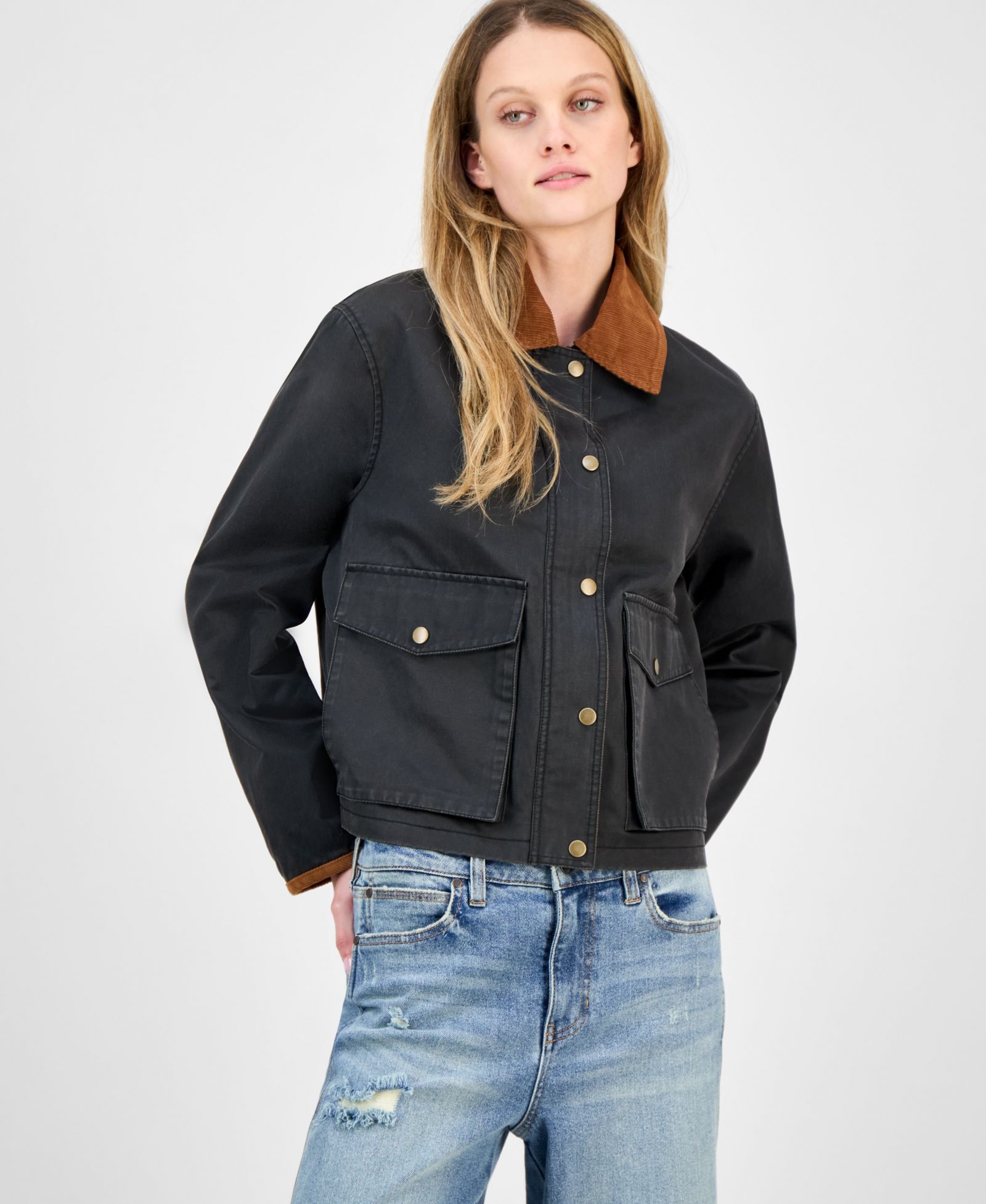 Детская куртка CoffeeShop Juniors' Corduroy-Collar Barn Jacket