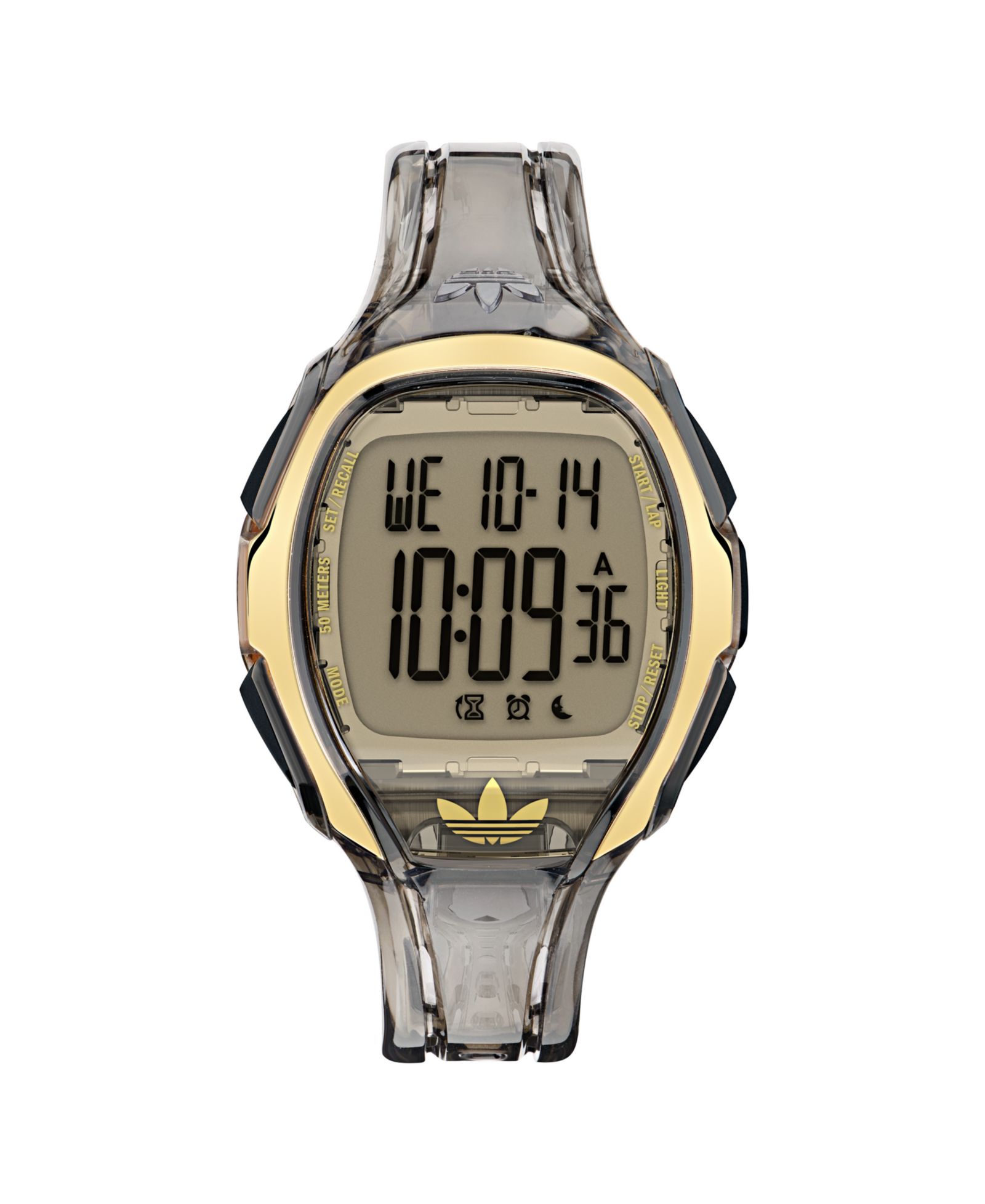 adidas Унисекс аналоговые часы из черной смолы, 45mm