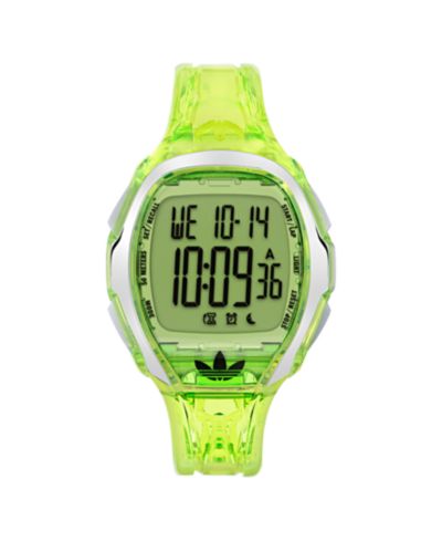 adidas Unisex Analog Green Resin Watch, 45mm