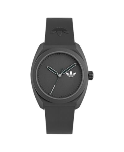adidas Unisex Analog Black Polyurethane Watch, 42mm