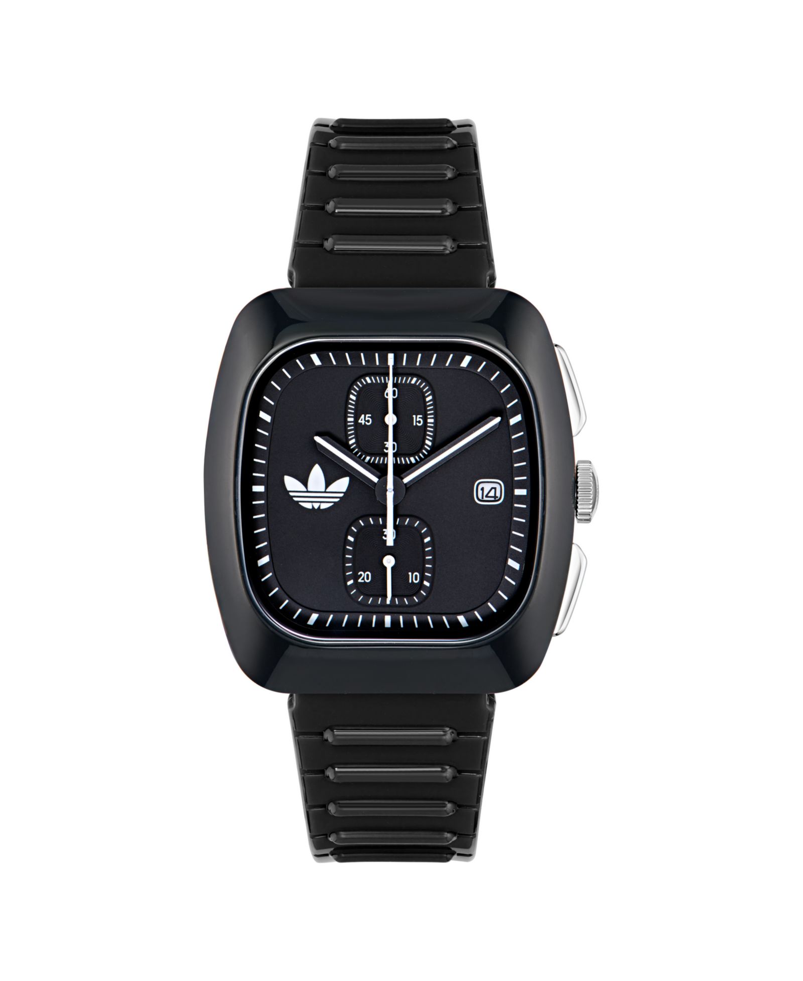 Унисекс часы adidas Chronograph черные из полиуретана, 39mm