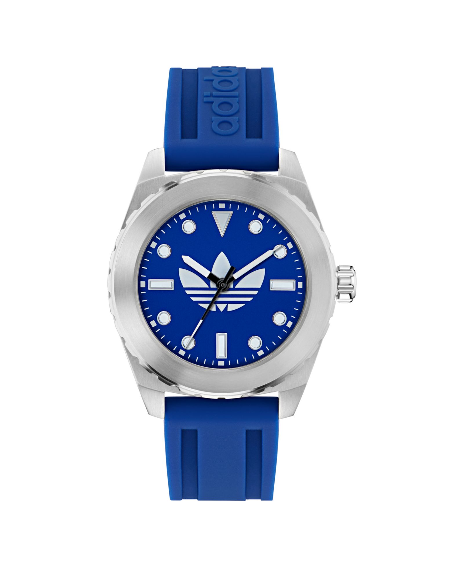 Унисекс часы adidas Analog Blue Silicone 44mm