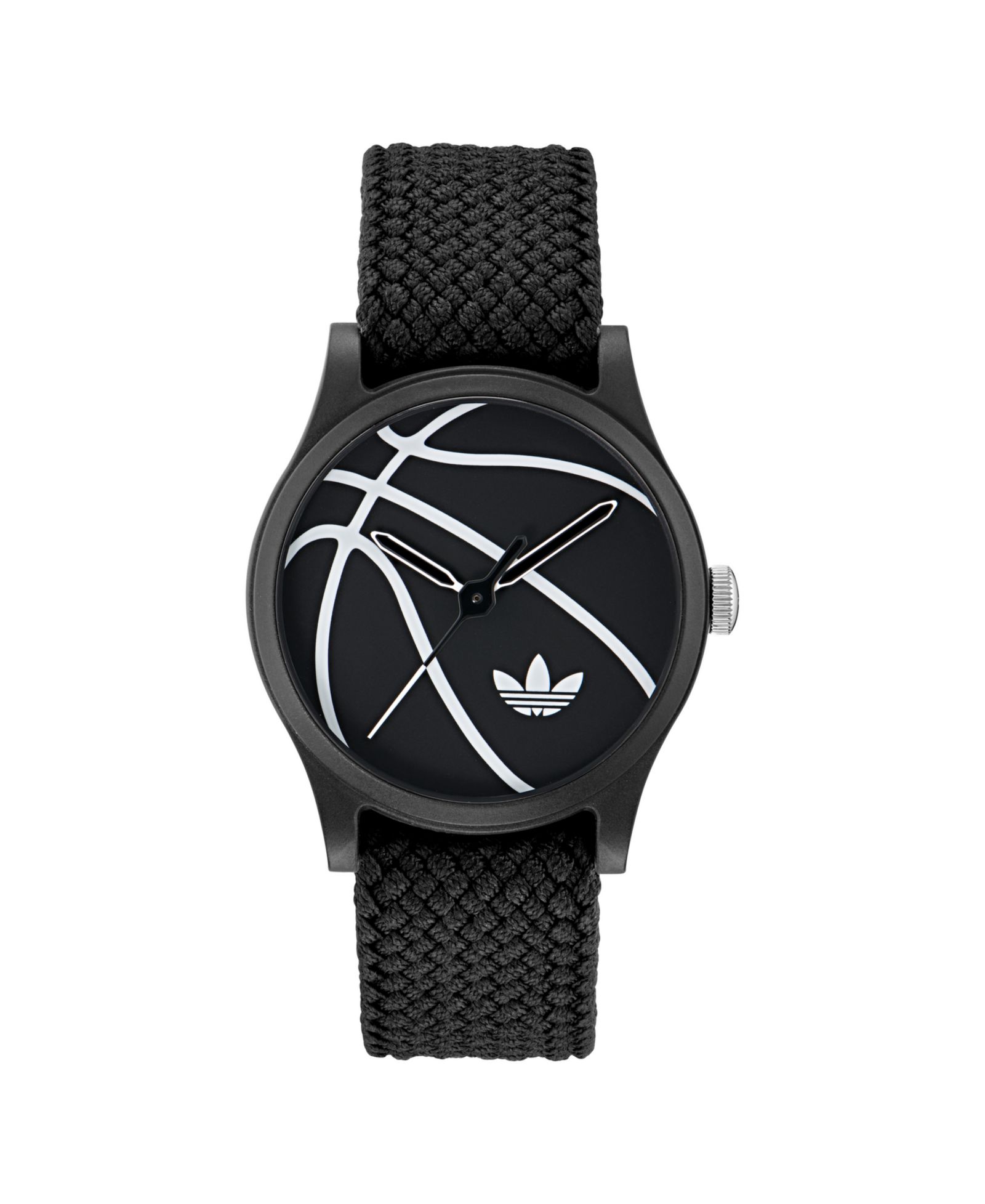 adidas Аналоговые часы Unisex Black Nylon 39mm