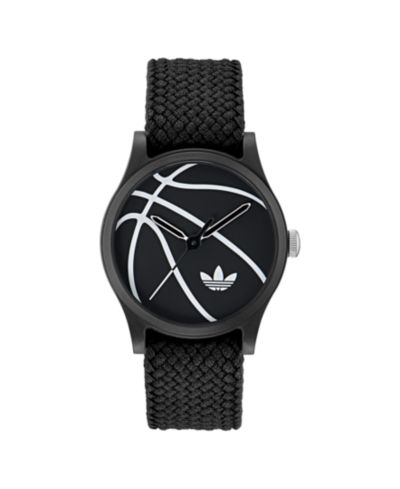 adidas Unisex Analog Black Nylon Watch, 39mm