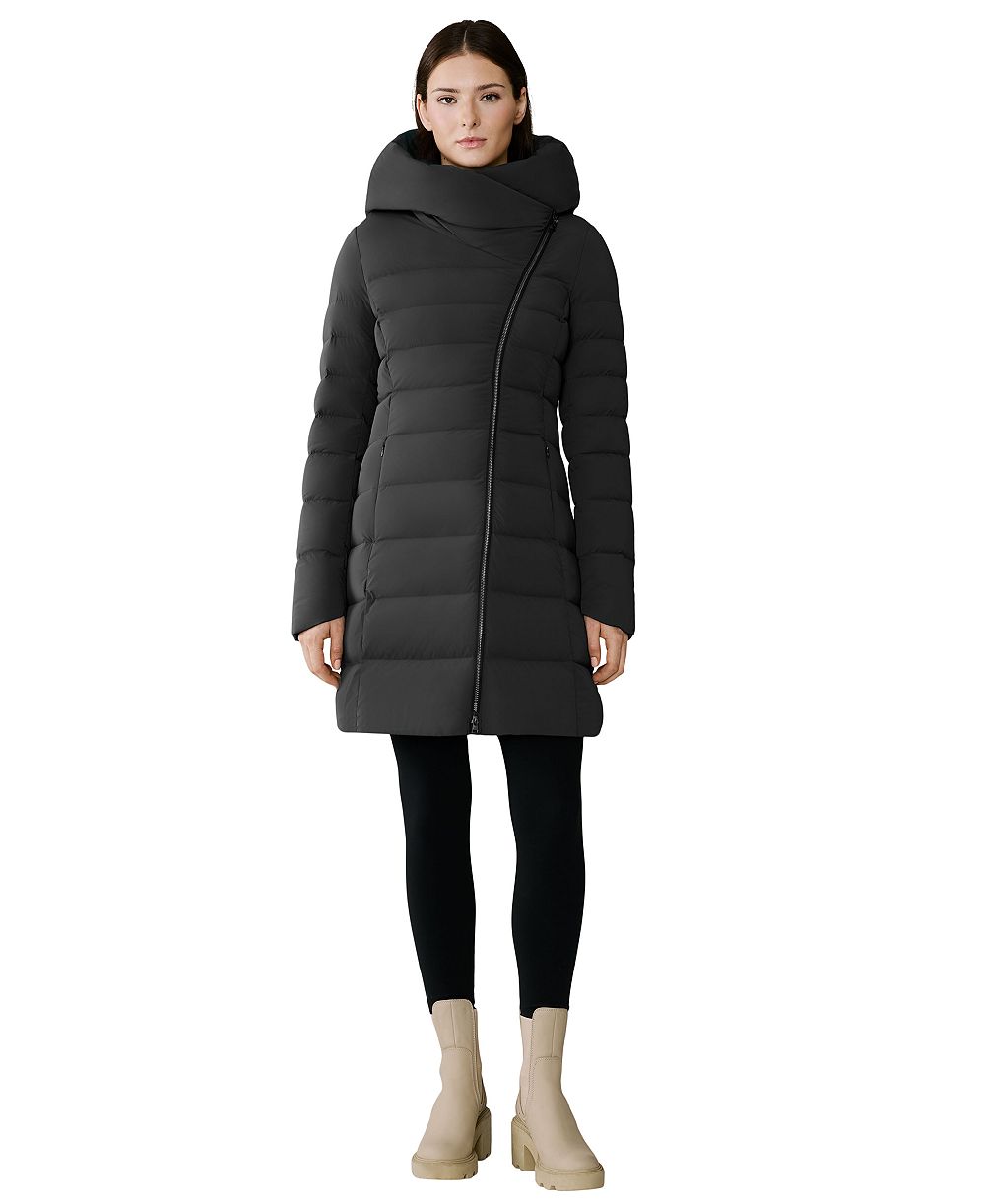 Soia & Kyo Women's Asym Zip Puffer Jacket