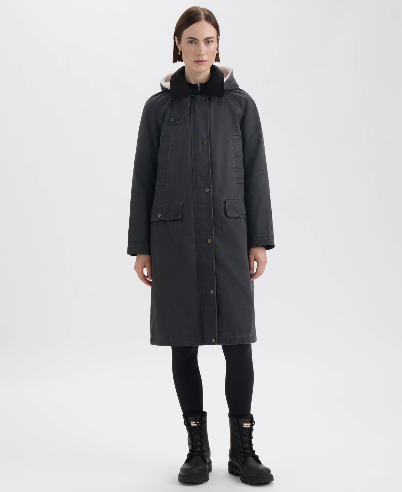 Женское пальто Hunter Faux Fur-Lined Hood