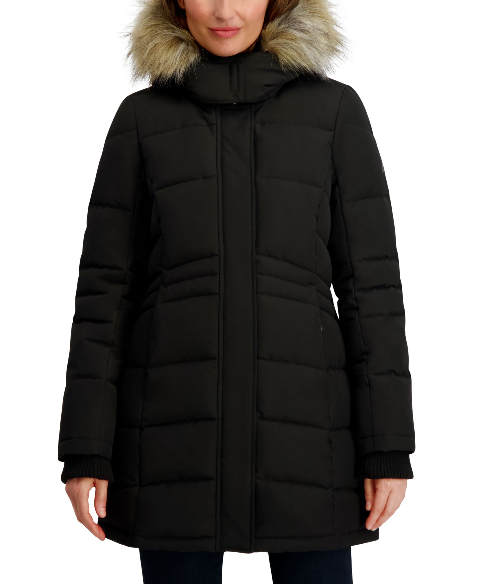 Nautica Women's Hooded Puffer Coat