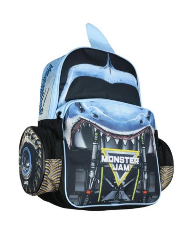 Рюкзак Monster Jam Megalodon Predator Truck Grill 3D, школьная сумка, 16"