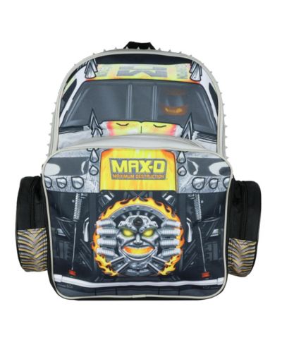 Monster Jam рюкзак Max-D Maximum Destruction 3D Monster Truck с отделением для ноутбука 16"