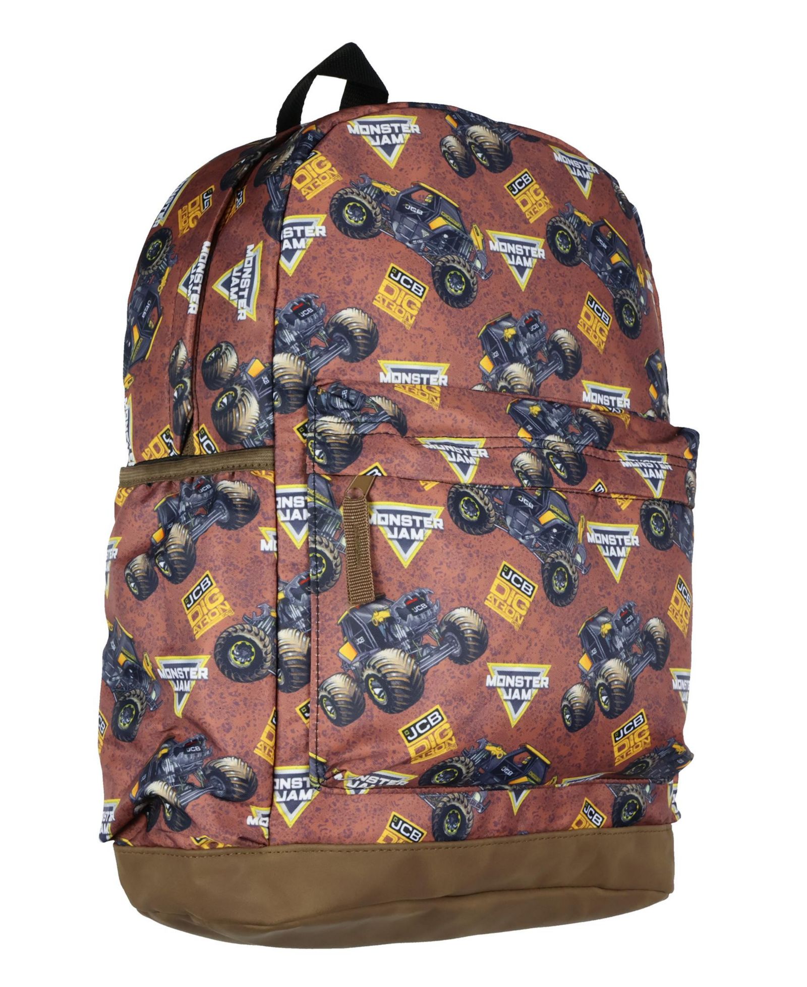 Monster Jam Backpack JCB DIGatron Big Truck Dig It Kids School Book Travel Daypack Bag 16"