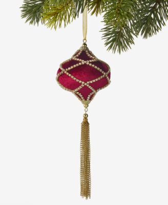 Holiday Lane Berry Tones Red Onion с украшением Tassel