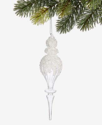 Holiday Lane украшение стеклянный финиал Iced Delight