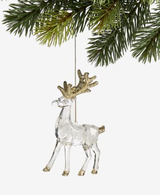 Украшение Holiday Lane Gilded Glamour Clear And Gold Deer