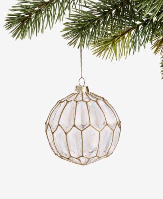 Золотое украшение Holiday Lane Berry Tones Gold Molded Ball Ornament